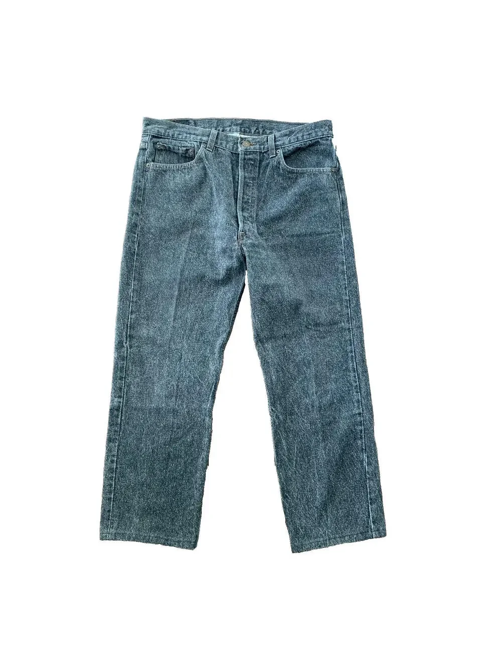 Levis 501 Vintage 90s Straight Leg XX USA Jeans 36x30 Black Wash Act 32x26